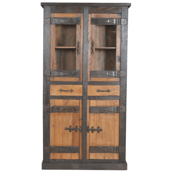 Wooden Glass Almirah