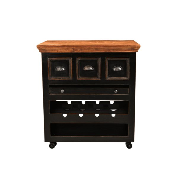 Mango Wood Kitchen Trolley