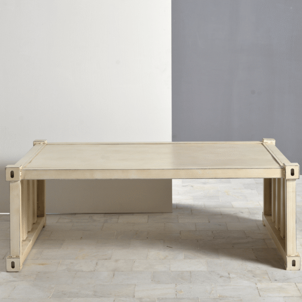 Rectangular Industrial Iron Coffee Table