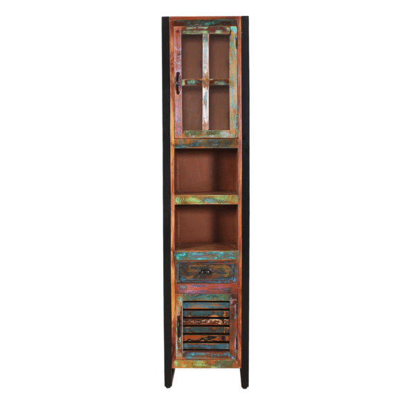 Tall Rustic Display Cabinet