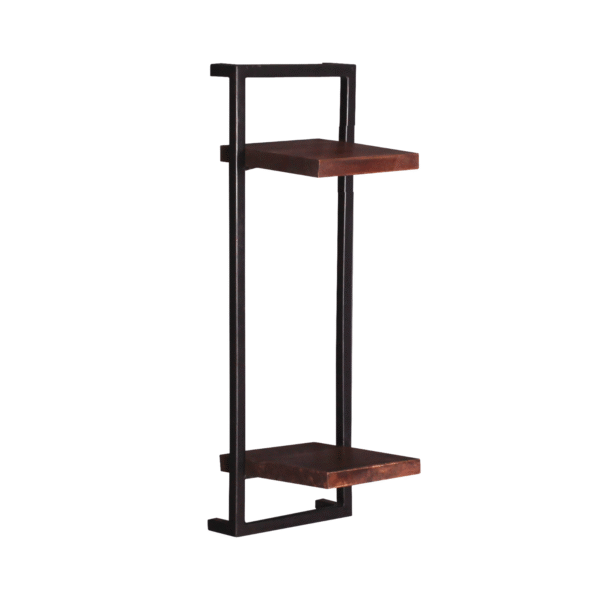 Wall-Mounted Wooden & Iron Hanger Stand