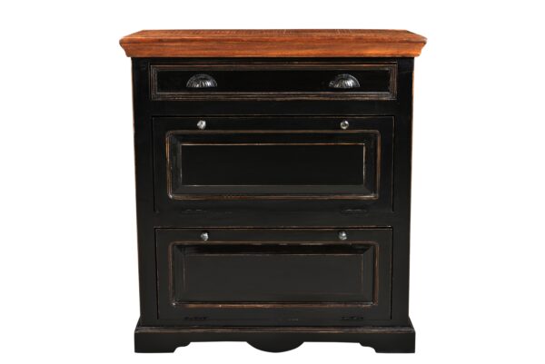 Mango Wood Shoe Rack - Image 2