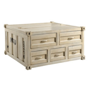Square Industrial Iron Coffee Table