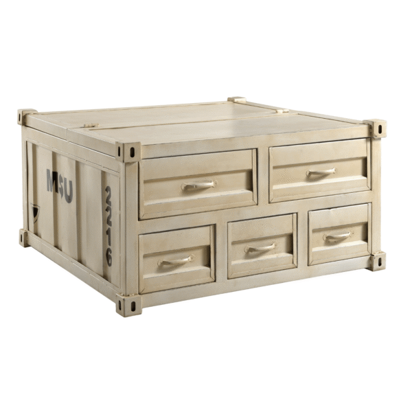 Square Industrial Iron Coffee Table