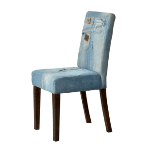 Upholstered Denim Chair