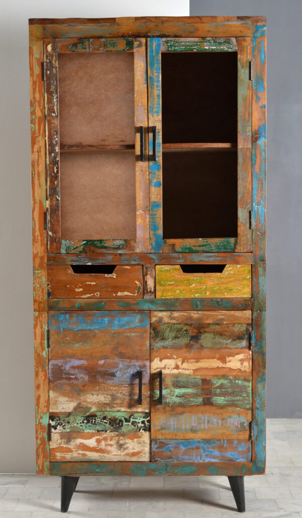 Wood & Iron Almirah - Image 2