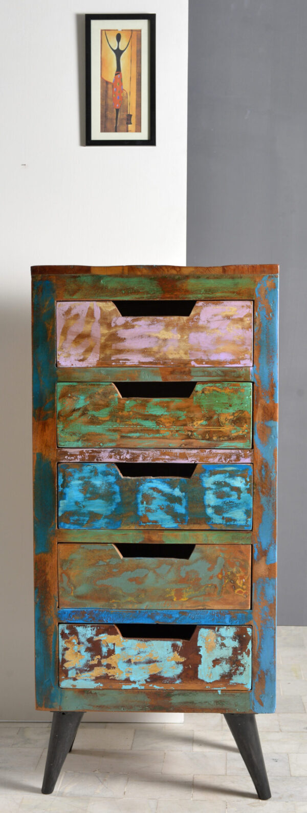 Wood & Iron Drawer Chest - Image 4