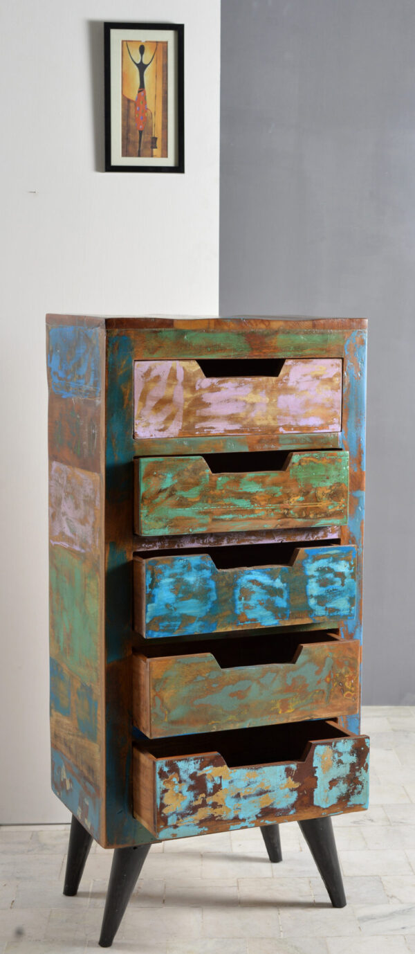 Wood & Iron Drawer Chest - Image 2