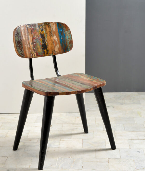 Wood & Iron Chair - Image 2