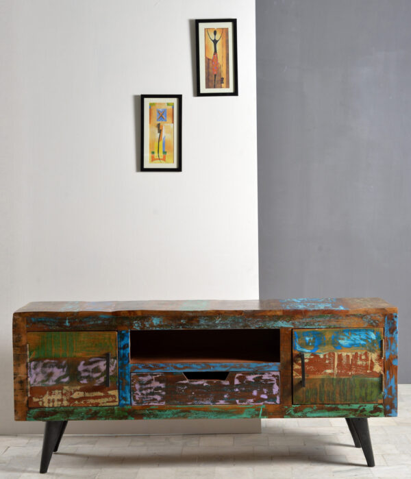 Wood & Iron TV Board - Image 2