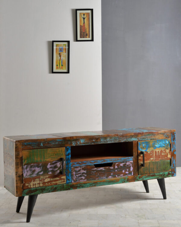 Wood & Iron TV Board - Image 3