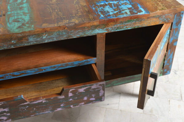 Wood & Iron TV Board - Image 4