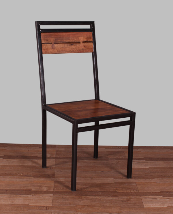 Live Edge Wood & Iron Chair - Image 7