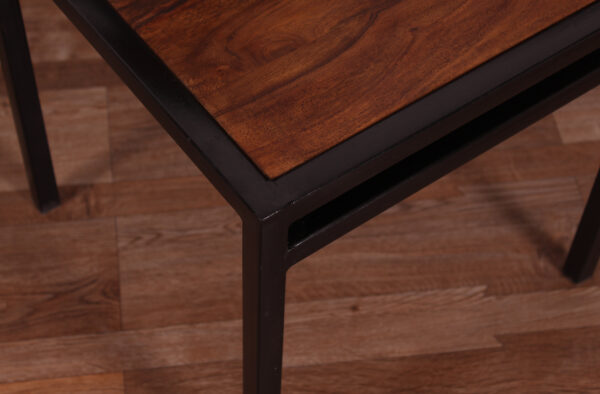 Live Edge Wood & Iron Chair - Image 3