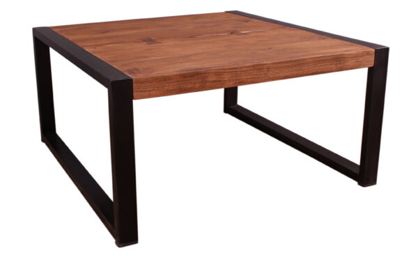 Live Edge Wood & Iron Coffee Table - Image 3
