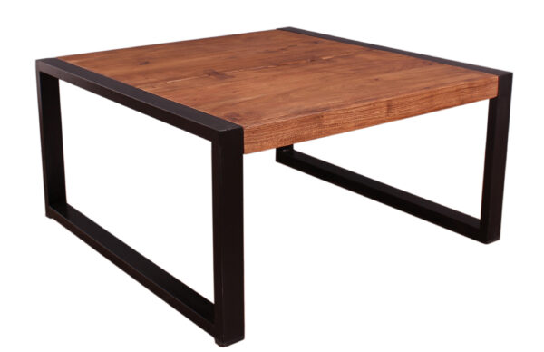 Live Edge Wood & Iron Coffee Table - Image 2