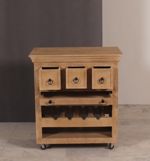 WOODEN WINE CABINET - Image 2