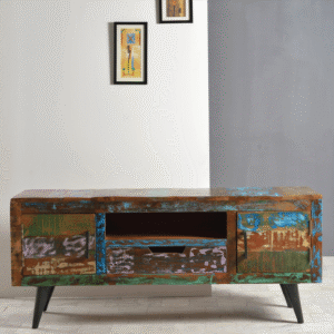 Wood & Iron TV Board