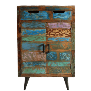 Wood & Iron Shoe Rack