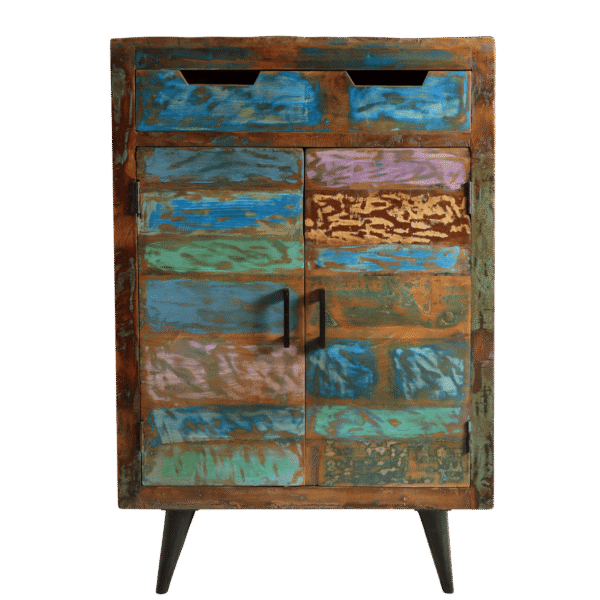 Wood & Iron Shoe Rack