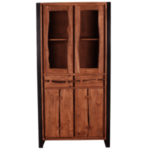 Live Edge Wood & Iron Almirah