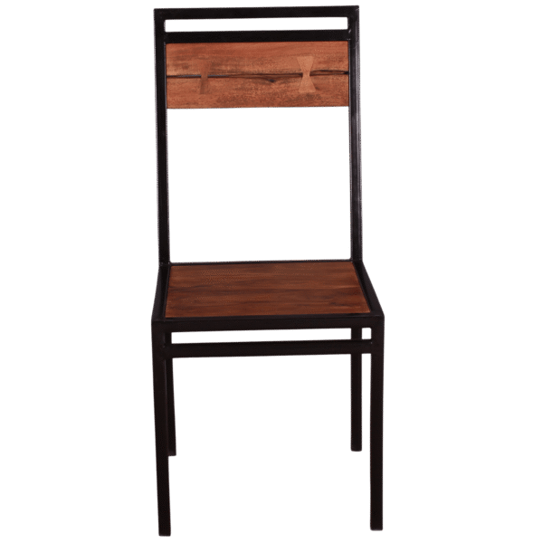Live Edge Wood & Iron Chair